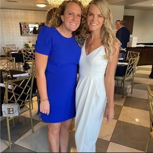 BHLDN white rehearsal dinner dress